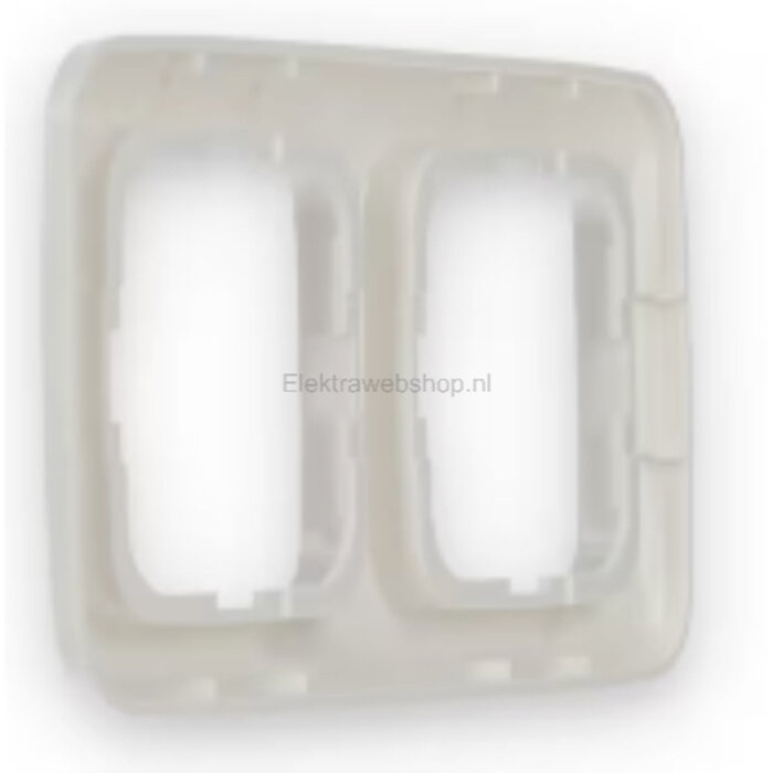 Busch-Jaeger Busch-Jaeger afdekraam 2 voudig Standaard alpinwit (hagelwit) 2512-214