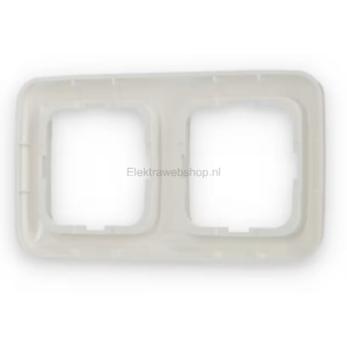 Busch-Jaeger Busch-Jaeger afdekraam 2 voudig Standaard alpinwit (hagelwit) 2512-214