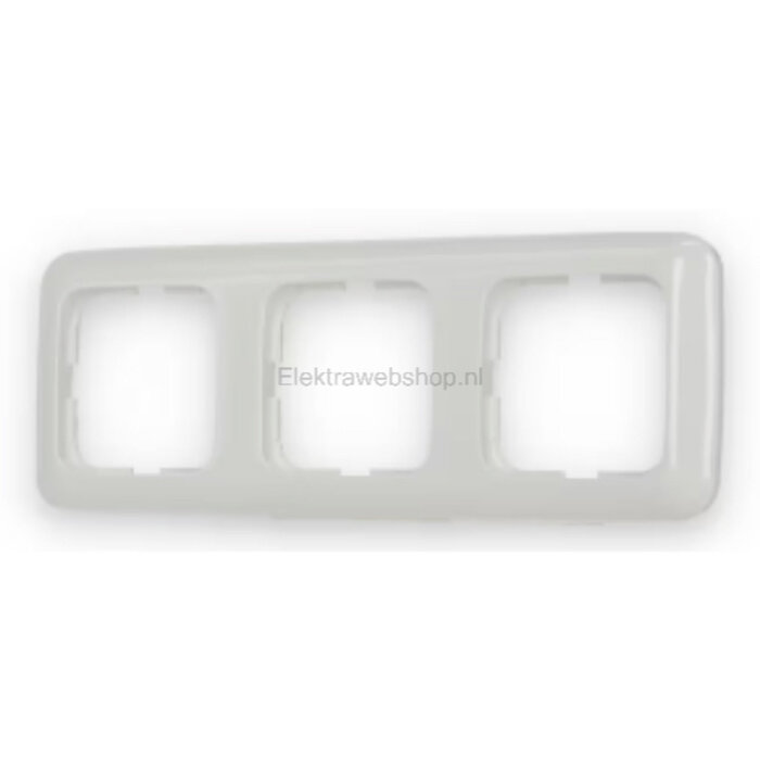 Busch-Jaeger Busch-Jaeger afdekraam 3 voudig Standaard alpinwit (hagelwit) 2513-214