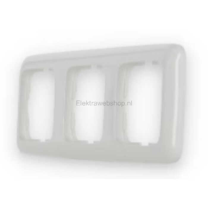 Busch-Jaeger Busch-Jaeger afdekraam 3 voudig Standaard alpinwit (hagelwit) 2513-214