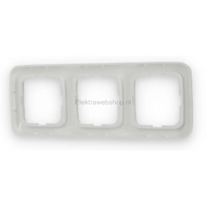 Busch-Jaeger Busch-Jaeger afdekraam 3 voudig Standaard alpinwit (hagelwit) 2513-214