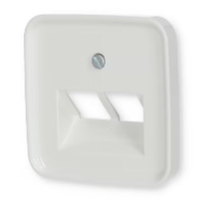 Busch-Jaeger Busch-Jaeger afdekplaat 2xRJ45 / RJ11 Alpinwit (hagelwit) 1803-02-214