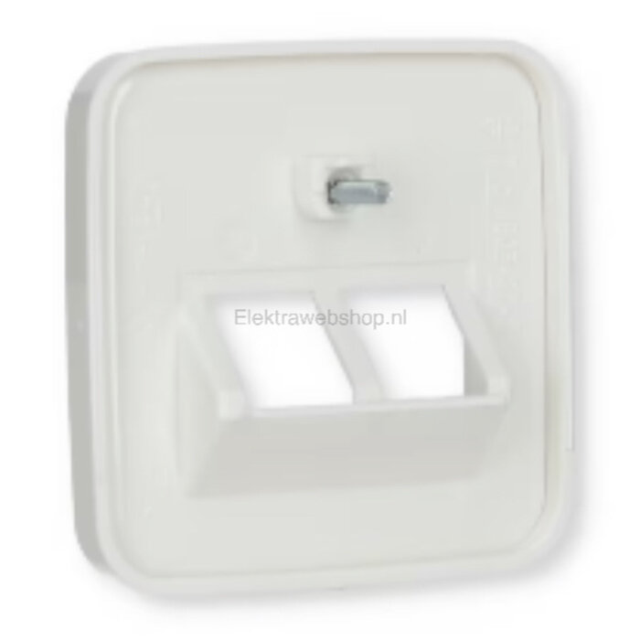 Busch-Jaeger Busch-Jaeger afdekplaat 2xRJ45 / RJ11 Alpinwit (hagelwit) 1803-02-214