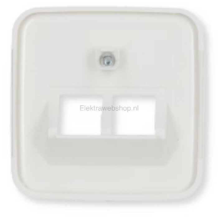 Busch-Jaeger Busch-Jaeger afdekplaat 2xRJ45 / RJ11 Alpinwit (hagelwit) 1803-02-214