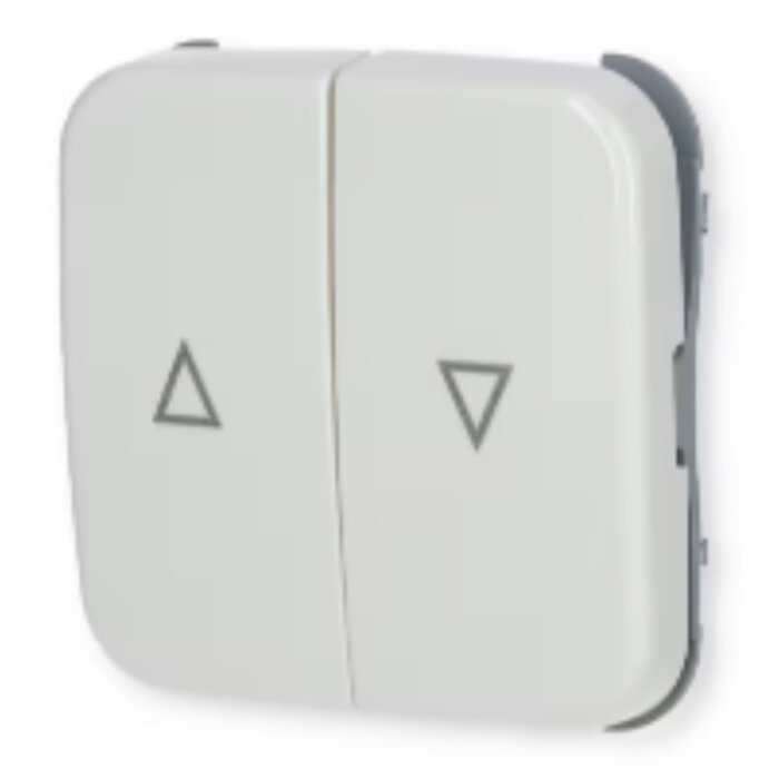 Busch-Jaeger Busch-Jaeger bedieningswip rolluikschakelaar druk alpinwit (hagelwit) 2504-214