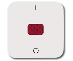 Busch-Jaeger Busch-Jaeger bedieningswip met lens alpinwit (hagelwit) 2508-214