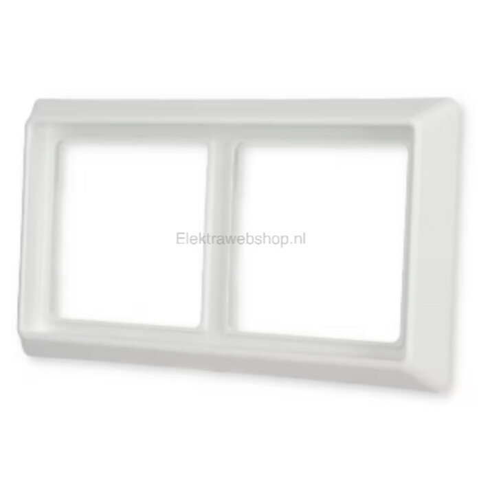 Busch-Jaeger Busch-Jaeger 2-voudig afdekraam voor wandcontactdoos spatwaterdicht alpinwit (hagelwit) 2102-34