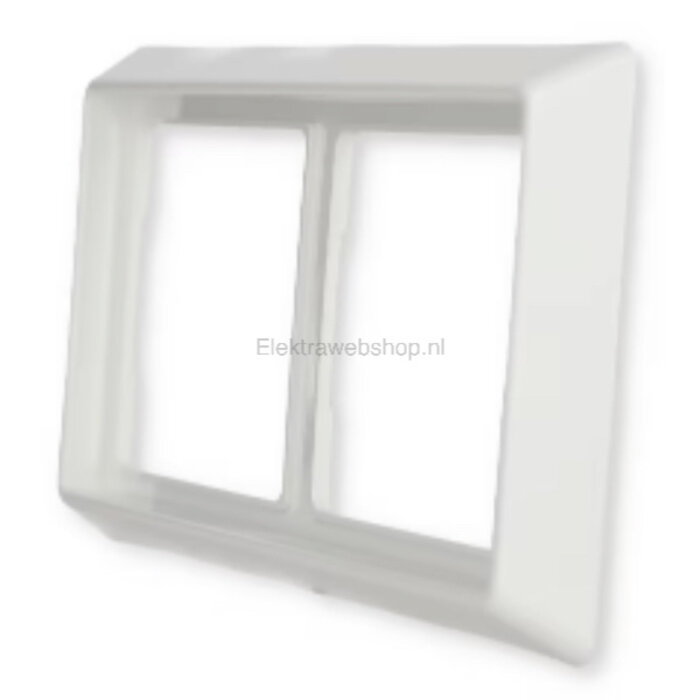 Busch-Jaeger Busch-Jaeger 2-voudig afdekraam voor wandcontactdoos spatwaterdicht alpinwit (hagelwit) 2102-34