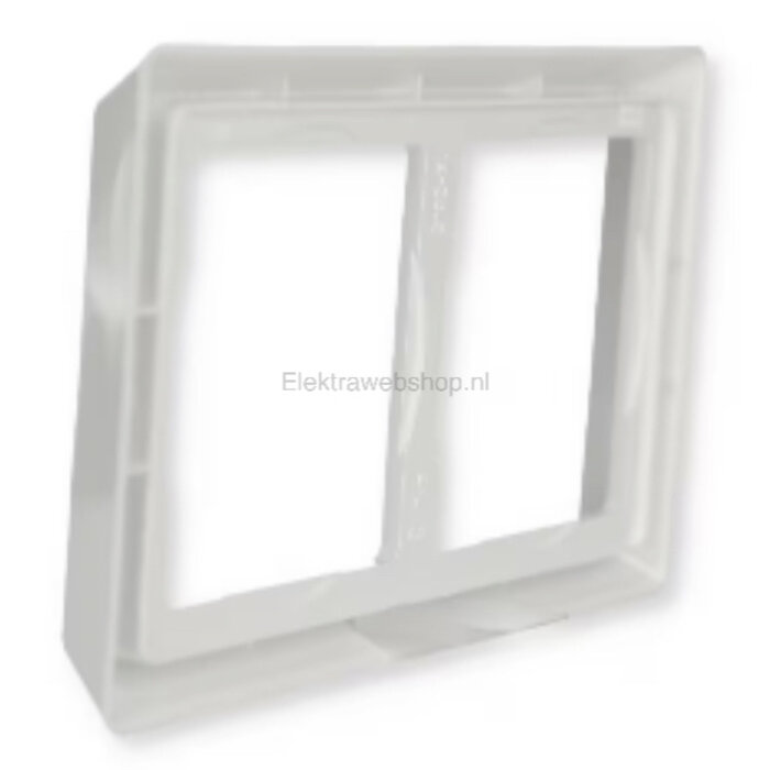 Busch-Jaeger Busch-Jaeger 2-voudig afdekraam voor wandcontactdoos spatwaterdicht alpinwit (hagelwit) 2102-34