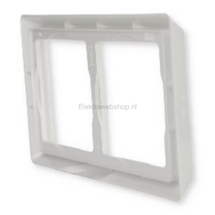 Busch-Jaeger Busch-Jaeger 2-voudig afdekraam voor wandcontactdoos spatwaterdicht alpinwit (hagelwit) 2102-34
