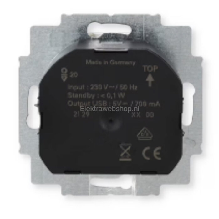 Busch-Jaeger Busch-Jaeger balance Wandcontactdoos kinderveilig + USB-Lader alpinwit (hagelwit) 20 EUCBUSB-914
