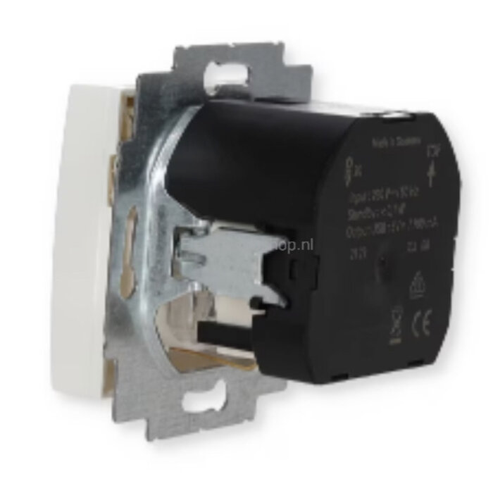 Busch-Jaeger Busch-Jaeger balance Wandcontactdoos kinderveilig + USB-Lader alpinwit (hagelwit) 20 EUCBUSB-914