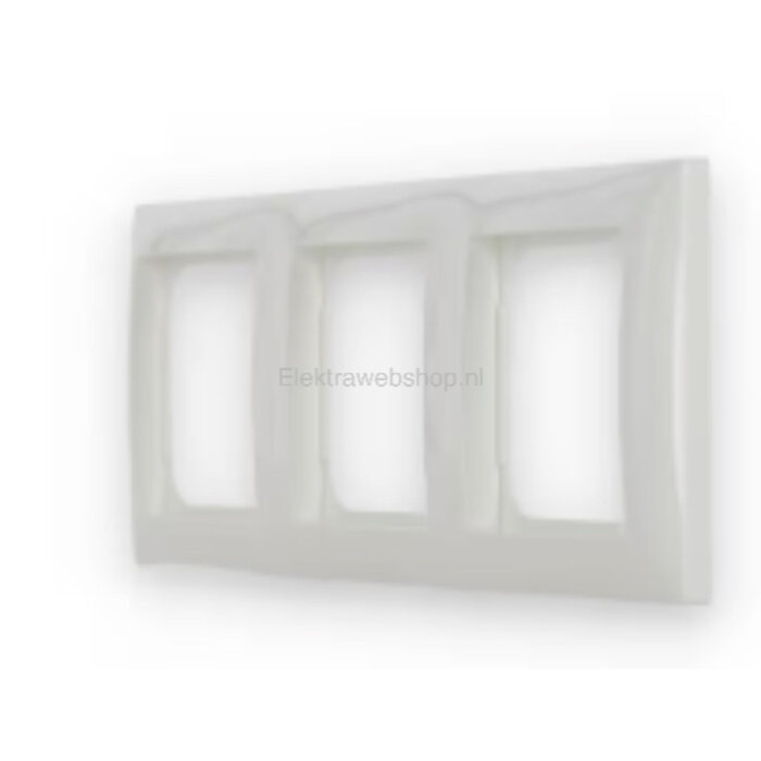 Busch-Jaeger Busch-Jaeger balance 3-voudig afdekraam alpinwit (hagelwit) 1723-914