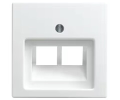 Busch-Jaeger Busch-Jaeger balance 2xRJ45 / RJ11 afdekking alpinwit (hagelwit) 1803-02-914