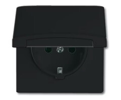Busch-Jaeger Busch-Jaeger wandcontactdoos met randaarde inbouw spatwaterdicht antraciet 20 EUGK-35-101