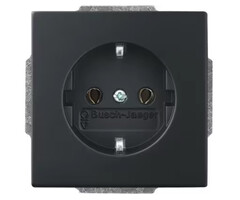 Busch-Jaeger Busch-Jaeger Future Linear 1V wandcontactdoos met randaarde MAT Zwart 20 EUC-885