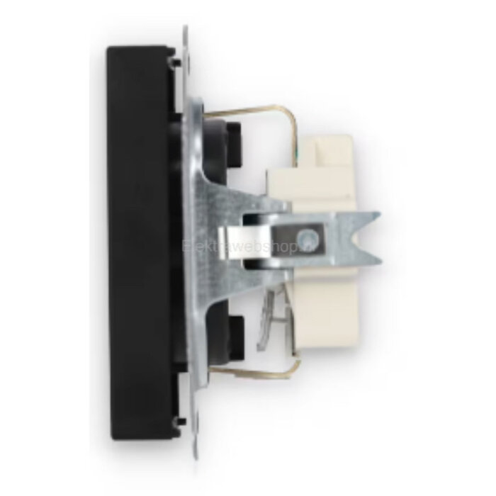 Busch-Jaeger Busch-Jaeger Future Linear 1V wandcontactdoos met randaarde MAT Zwart 20 EUC-885