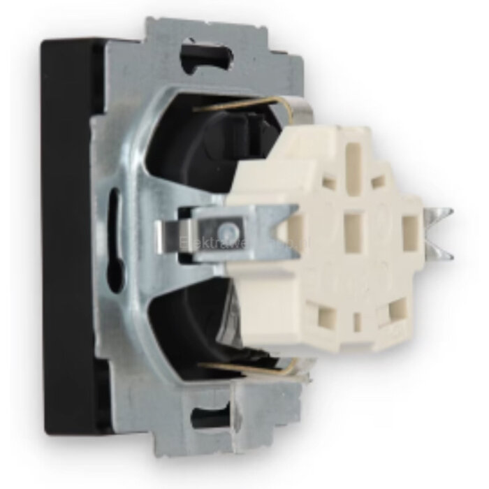 Busch-Jaeger Busch-Jaeger Future Linear 1V wandcontactdoos met randaarde MAT Zwart 20 EUC-885