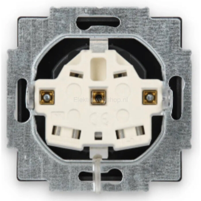 Busch-Jaeger Busch-Jaeger Future Linear 1V wandcontactdoos met randaarde MAT Zwart 20 EUC-885