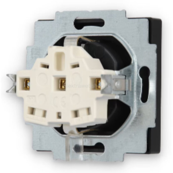 Busch-Jaeger Busch-Jaeger Future Linear 1V wandcontactdoos met randaarde MAT Zwart 20 EUC-885