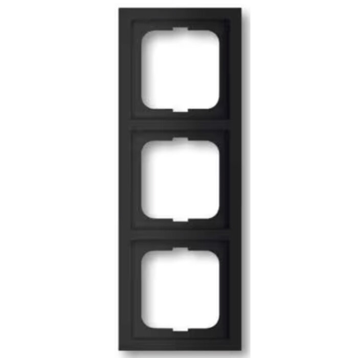 Busch-Jaeger Busch-Jaeger Future Linear 3-voudig afdekraam MAT Zwart 1723-885K