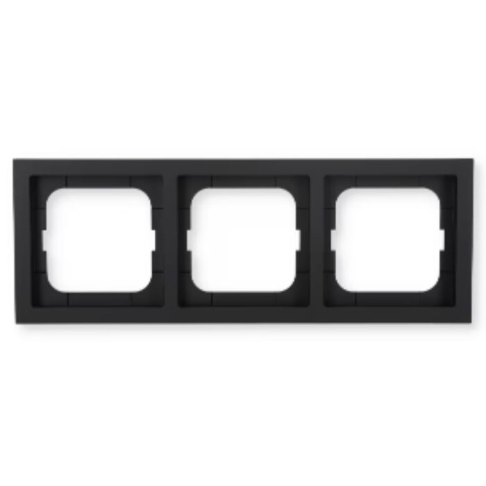 Busch-Jaeger Busch-Jaeger Future Linear 3-voudig afdekraam MAT Zwart 1723-885K