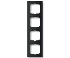 Busch-Jaeger Busch-Jaeger Future Linear 4-voudig afdekraam MAT Zwart 1724-885K