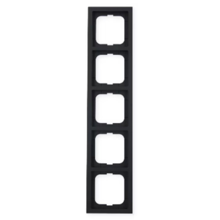 Busch-Jaeger Busch-Jaeger Future Linear 5-voudig afdekraam MAT Zwart 1725-885K