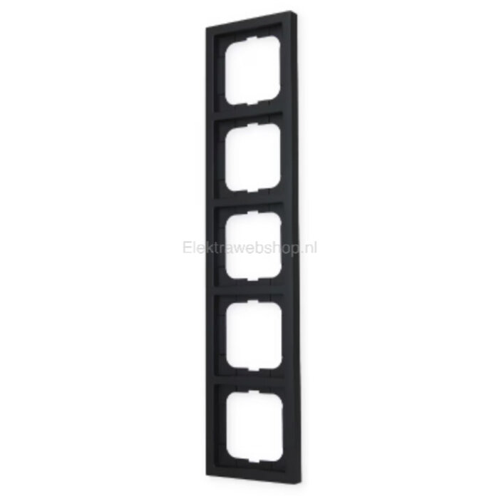 Busch-Jaeger Busch-Jaeger Future Linear 5-voudig afdekraam MAT Zwart 1725-885K