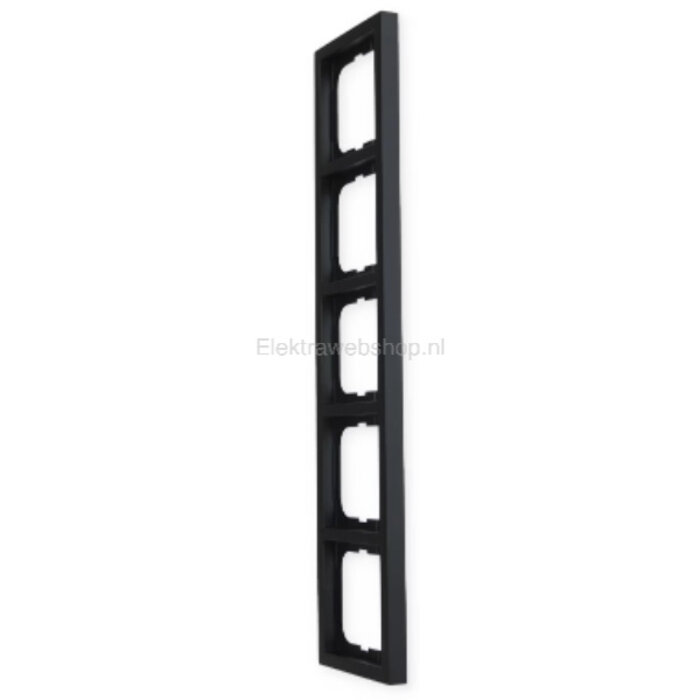 Busch-Jaeger Busch-Jaeger Future Linear 5-voudig afdekraam MAT Zwart 1725-885K