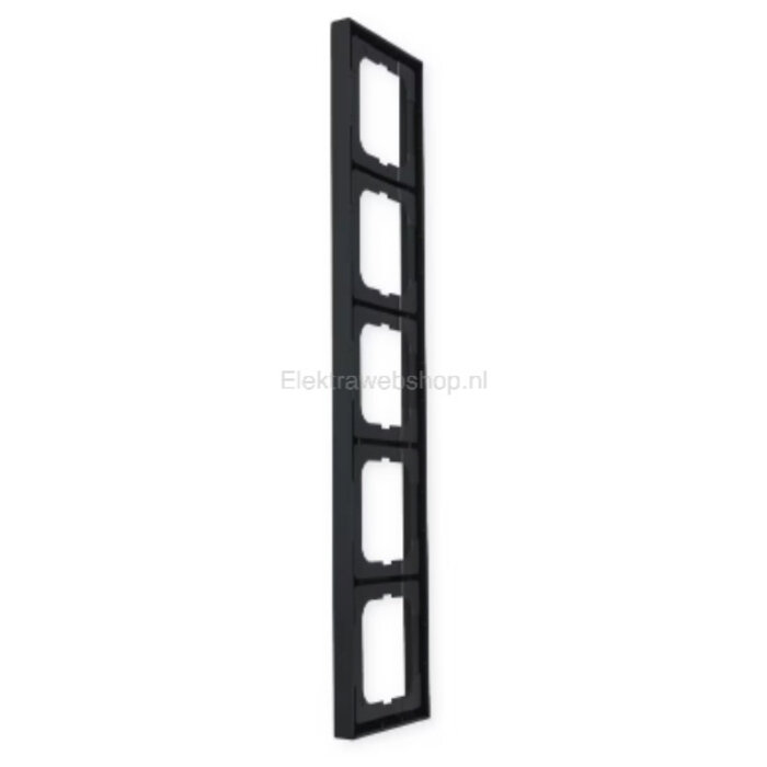 Busch-Jaeger Busch-Jaeger Future Linear 5-voudig afdekraam MAT Zwart 1725-885K