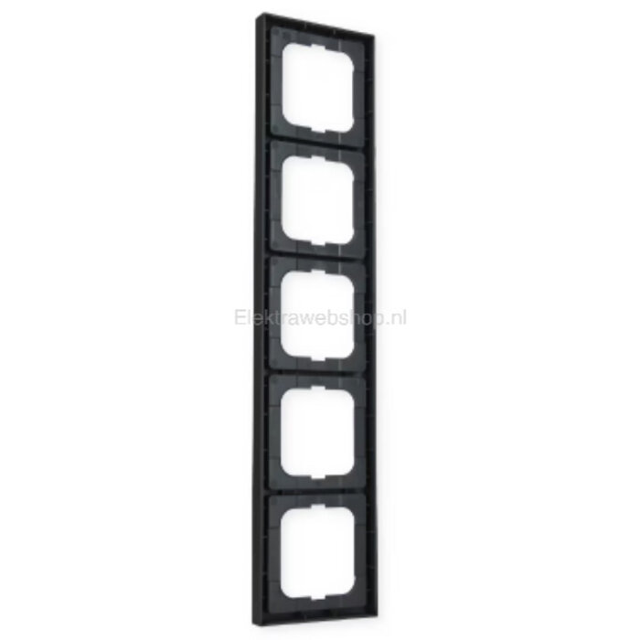 Busch-Jaeger Busch-Jaeger Future Linear 5-voudig afdekraam MAT Zwart 1725-885K