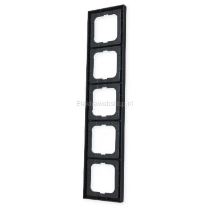 Busch-Jaeger Busch-Jaeger Future Linear 5-voudig afdekraam MAT Zwart 1725-885K