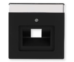 Busch-Jaeger Busch-Jaeger Future Linear afdekplaat 1xRJ45/ RJ11 MAT Zwart 1803-885