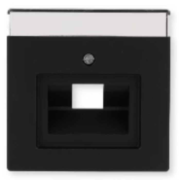 Busch-Jaeger Busch-Jaeger Future Linear afdekplaat 1xRJ45/ RJ11 MAT Zwart 1803-885