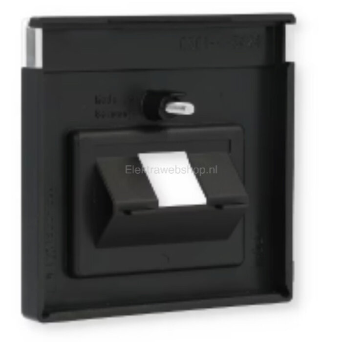 Busch-Jaeger Busch-Jaeger Future Linear afdekplaat 1xRJ45/ RJ11 MAT Zwart 1803-885