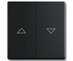 Busch-Jaeger Busch-Jaeger Future Linear bedieningswip rolluikschakelaar MAT Zwart 1785 JA-885