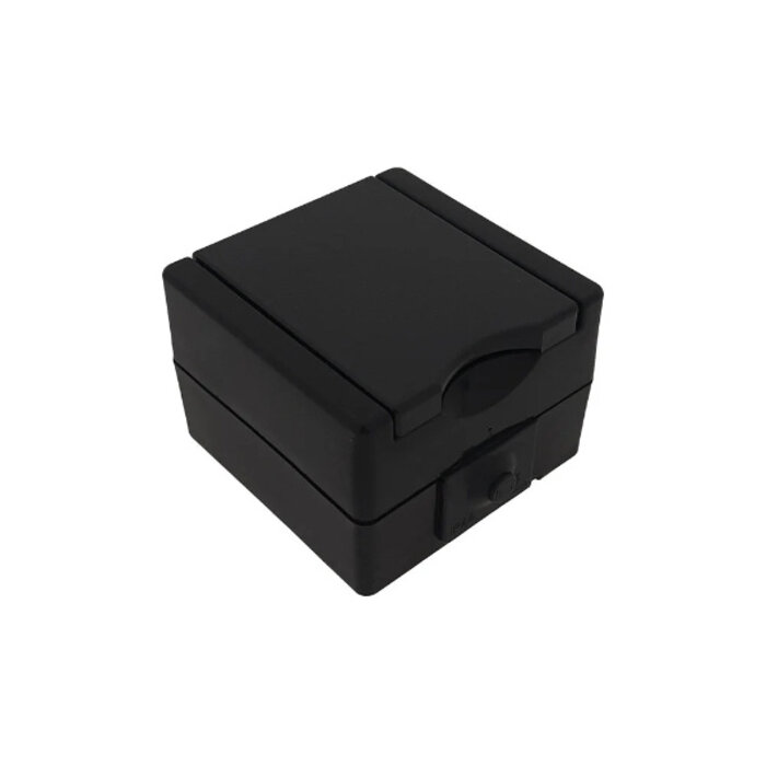 Kopp Kopp stopcontact 1-voudig met randaarde met klapdeksel IP44 - ProAQA zwart - 947405009