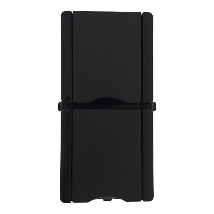 Kopp Kopp stopcontact 2-voudig met randaarde, voorbedraad, met klapdeksel IP44 verticaal - ProAQA zwart -947506003