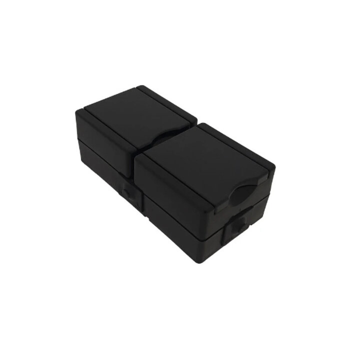 Kopp Kopp stopcontact 2-voudig met randaarde, voorbedraad, met klapdeksel IP44 verticaal - ProAQA zwart -947506003