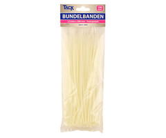 Tack Tack Bundelbandjes 2,5 x 200mm 100st transparant
