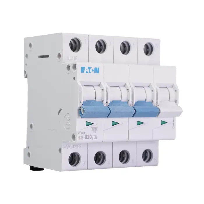 Eaton Eaton installatieautomaat B karakteristiek 20a 4P 3 beveiligd incl nul - 242993