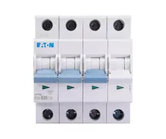 Eaton Eaton installatieautomaat B karakteristiek 20a 4P 3 beveiligd incl nul - 242993