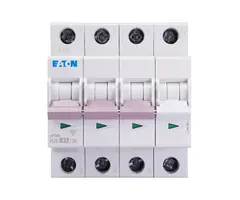 Eaton Eaton installatieautomaat B karakteristiek 32a 4P 3 beveiligd incl nul - 242995