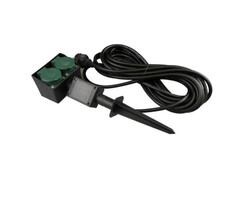VB Extend VB Extend Dubbele Tuincontactdoos Op Spie - 10 Meter Snoer