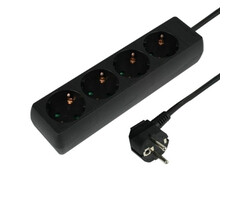 VB Extend VB Extend Tafelcontactdoos 4 voudig + RA 3 meter 3x1.5mm² zwart - 41152