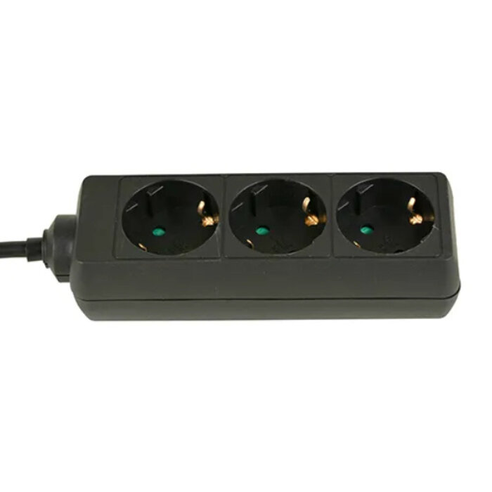 VB Extend VB Extend Tafelcontactdoos 3 voudig zwart 1.5 meter RA 2500W - 41143