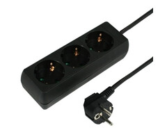 VB Extend VB  Extend Tafelcontactdoos 3 voudig zwart 1.5 meter RA 2500W - 41143