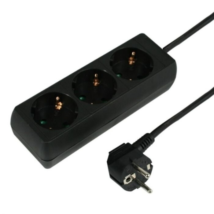 VB Extend VB Extend Tafelcontactdoos 3 voudig zwart 1.5 meter RA 2500W - 41143