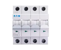Eaton Eaton installatieautomaat C karakteristiek 16a 4P 3 beveiligd incl nul - 243018